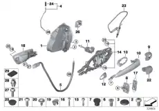 51217207551 Ручка грунтованная Л ! \BMW 1' E81, E82, E87, LCI, E88