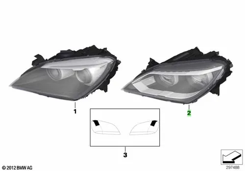 Фара BMW 63 12 7 358 358