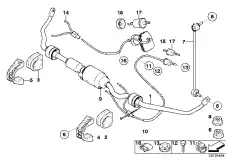 31356757100 Скоба крепления стабилизатора П Пд ! \BMW 5' E60, LCI, E61, 6' E63, E64, 7' E65, E66
