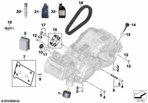 Фильтр воздушный BMW 13 72 7 724 933