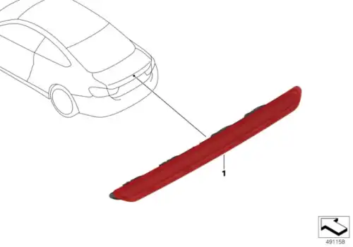 Фонарь задний BMW 63 25 7 296 108