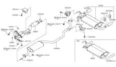ТРУБА ГЛУШИТЕЛЯ 20020-CA000 NISSAN