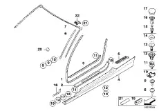 Ручка двери BMW 51 76 7 162 403