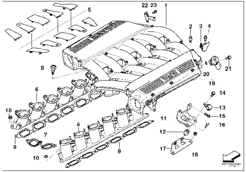Прокладка коллектора BMW 11 61 7 568 910