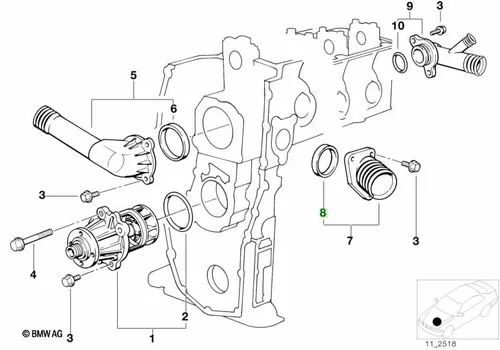 Кольцо уплотнительное автомобильное BMW 11 53 1 247 124
