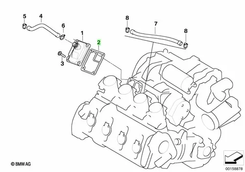 уплотнительная прокладка 11147678137 BMW