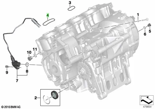 уплотнительная прокладка 11117717356 BMW