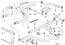 Фасонный шланг ! \BMW 3' E36, 5' E39, 7' E38, Z3 13 54 1 703 945