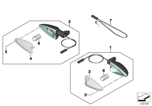Фонарь указателя поворота 63137715765 BMW