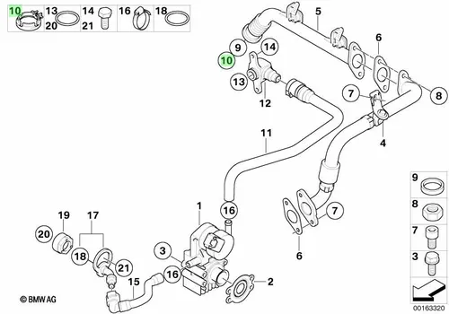 Хомут ! \BMW 1' E81, E82, E87 LCI, E88, 3' E90, E91, E92, E93, 5' E60, E61, F10, F11, 6' 11 71 7 548 418