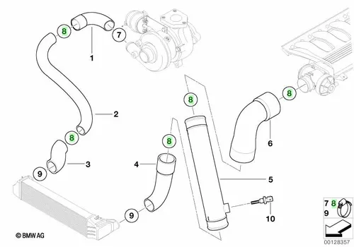хомут !D= 59-68MM \BMW 3' E46, 5' E39, 7' E38, E65, Phantom RR1, X5 E53 11 61 7 786 527
