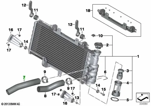 шланг 17127701024 BMW