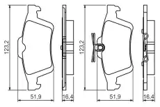 Тормозные колодки дисковые BOSCH 0 986 494 528
