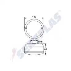Фара противотуманная SERTPLAS 0361LLED