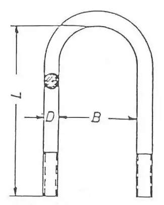 Стремянка М24/100(124)х308 98558308 SCHOMACKER