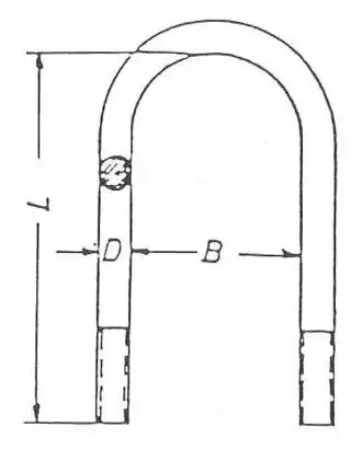 98558300 СТРЕМЯНКА М24/100(124)Х300 BPW SCHOMACKER