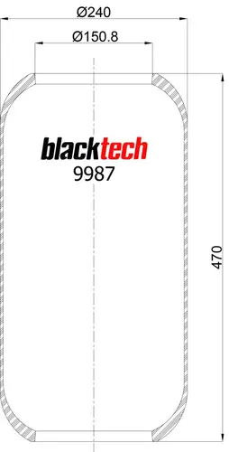 ПНЕВМОБАЛЛОН 876N RENAULT MAGNUM RL9987 BLACKTECH
