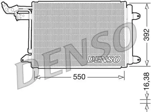 Радиатор кондиционера (конденсатор) DENSO DCN32002