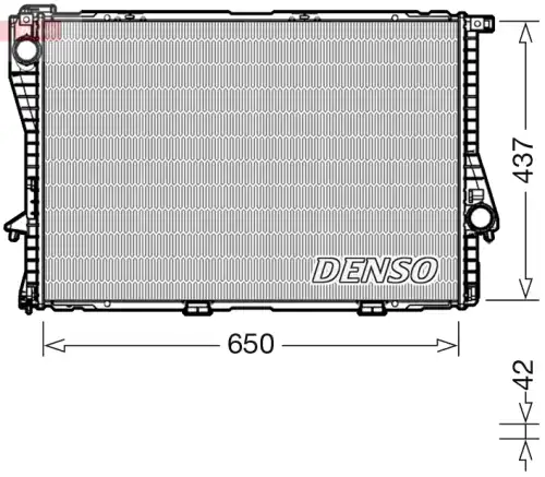 Радиатор системы охлаждения двигателя DENSO DRM05048