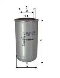 Топливный фильтр SAMPIYON CS1532M