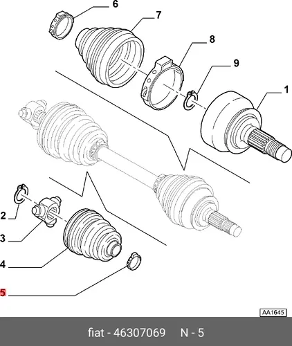 ХОМУТ 46307069 FIAT
