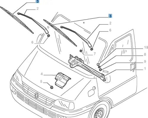 Щетка стеклоочистителя 71805687 FIAT