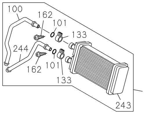 Радиатор печки ISUZU 8980474940