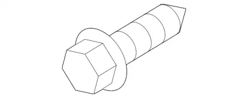 винт саморез d=6мм 1244206167B HYUNDAI