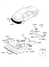 КРОНШТЕЙН ЗАД. БАМПЕРА MOBIS 866852F000