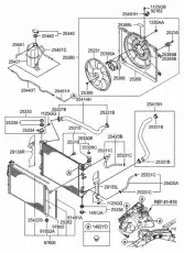 ШЛАНГ СИСТЕМЫ ОХЛАЖДЕНИЯ/HOSE-RADIATOR T 254512H010 MOBIS