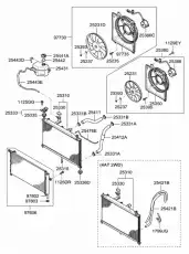 Шланг системы охлаждения 254431G100 HYUNDAI