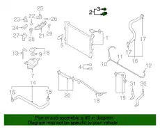 Кронштейн радиатора 253332G000 HYUNDAI
