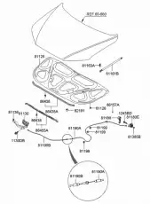  ТРОСИК ЗАЩЕЛКИ КАПОТА 811902B100 HYUNDAI