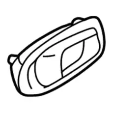 Ручка двери MOBIS 0K2N159330A75