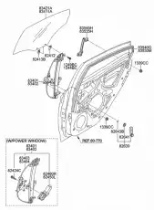 Стеклоподъемник  HYUNDAI / KIA 835451R000