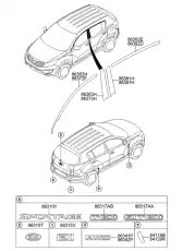 ЭМБЛЕМА ПЛАСТИК HYUNDAI/KIA 863103W000 MOBIS