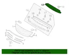 Решетка радиатора MOBIS 863533L300