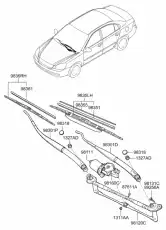 983102G000 ДЕРЖАТЕЛЬ ЩЕТКИ СТЕКЛООЧИСТИТЕЛЯ MOBIS