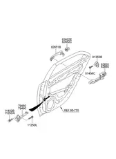 Ограничитель открывания двери авто HYUNDAI / KIA 794801M000
