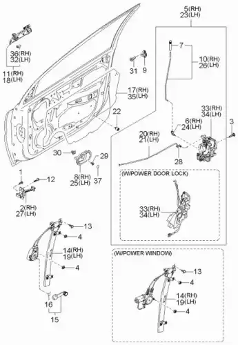РУЧКА ДВЕРИ 82660FD010XX HYUNDAI