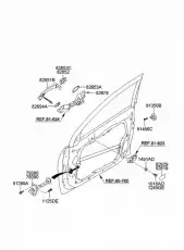 Ручка двери HYUNDAI / KIA 826513S000