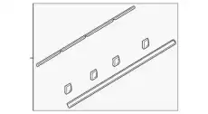 молдинг передней двери / moulding assy-w 877113K020 MOBIS