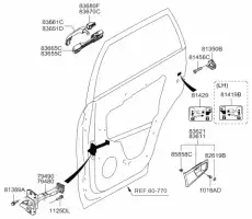 Ограничитель открывания двери авто MOBIS 794801F000