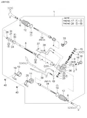 Рулевая тяга HYUNDAI / KIA 0K2A132240