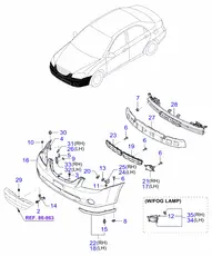 Абсорбер-усилитель бампера HYUNDAI / KIA 865202F100