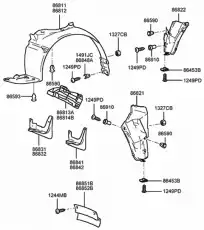 Подкрылок HYUNDAI / KIA 8681138000