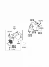 Подкрылок MOBIS 868123L000