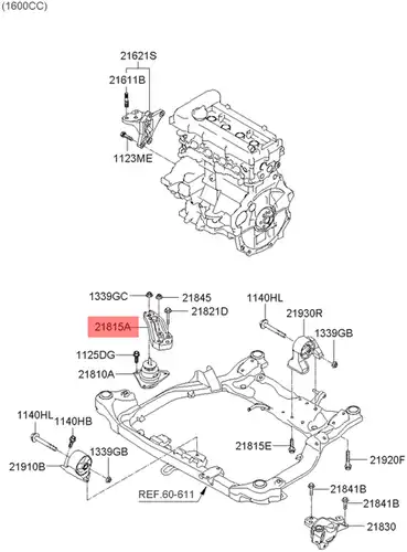 218152H000 ROD, GEAR SELECTING, MOBIS