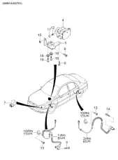 ABS SENSOR 0K31L4370XE HYUNDAI