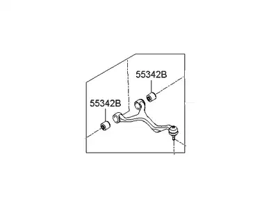 Рычаг подвески MOBIS 551103K000